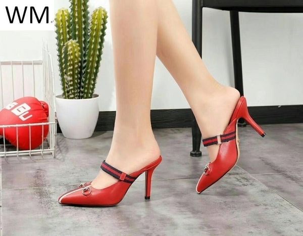 duping520 new wild half-slung high heels casual handmade walking tennis sandals slippers mules slides thongs, Red;white
duping520 new wild half-slung high heels casual handmade walking tennis sandals slippers mules slides thongs, Red;white
