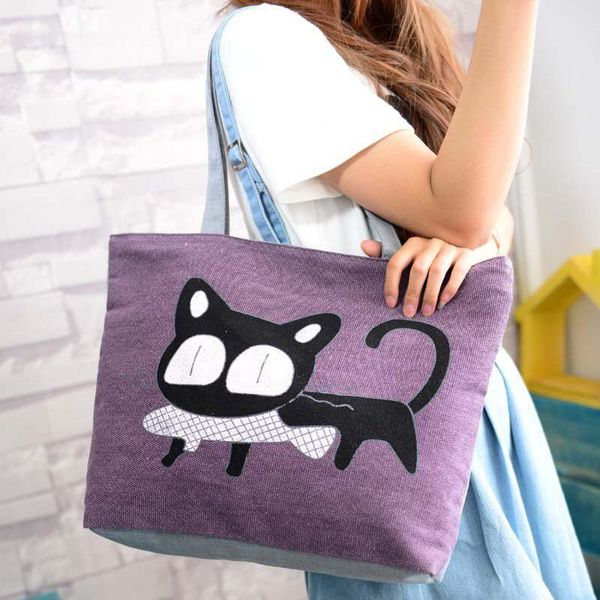 special cartoon cat fish canvas handbag preppy school bag for girls women's handbags shopping bag cute shoulder tote handbags
special cartoon cat fish canvas handbag preppy school bag for girls women's handbags shopping bag cute shoulder tote handbags