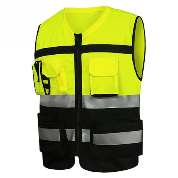2019 new professional security reflective vest pockets design reflective vest high visibility safety straps outdoor cycling zip
2019 new professional security reflective vest pockets design reflective vest high visibility safety straps outdoor cycling zip