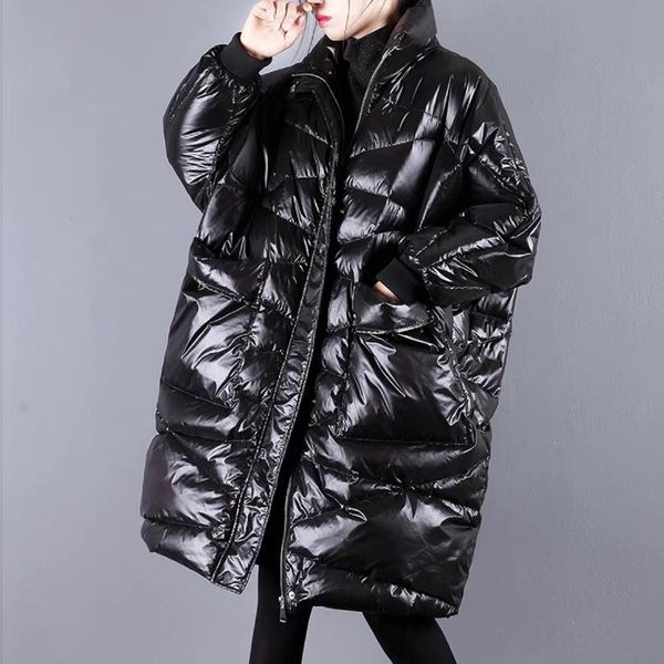 plus size winter jacket women down coat for female parka thick warm casual white duck down jacket women long coats outwear, Black
plus size winter jacket women down coat for female parka thick warm casual white duck down jacket women long coats outwear, Black