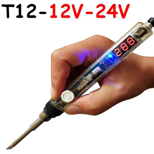 dc 12-24v 72w t12 mini electric soldering iron adjustable temperature digital display soldering iron diy handle kit
dc 12-24v 72w t12 mini electric soldering iron adjustable temperature digital display soldering iron diy handle kit