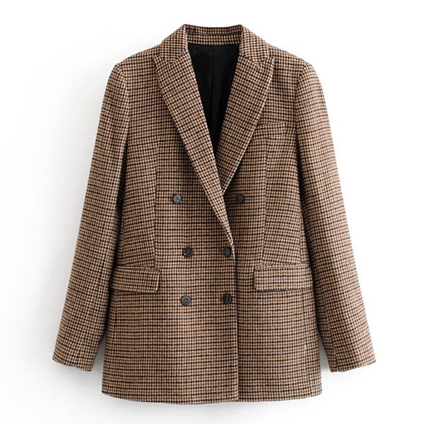 malina casual long sleeve blazers women fashion plaid printed jackets women elegant double breasted suits female ladies jad, White;black
malina casual long sleeve blazers women fashion plaid printed jackets women elegant double breasted suits female ladies jad, White;black
