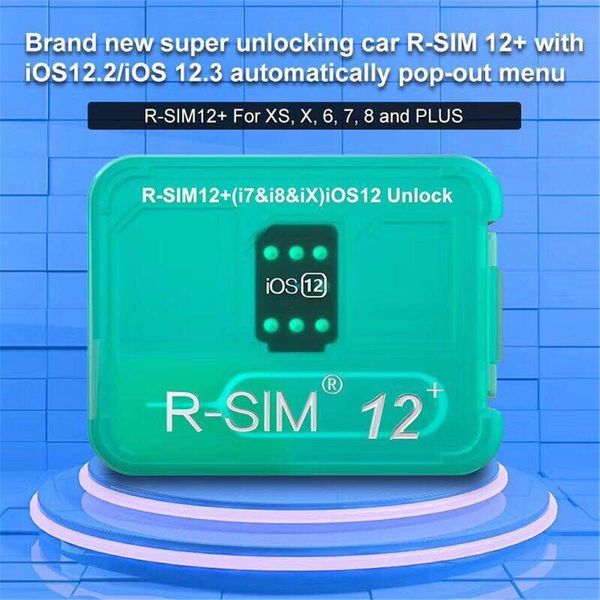 

rsim 12+ 2019 r-sim nano unlock card fits iphone xs,x,8,7,6 and plus ios 12 vs rsim 14