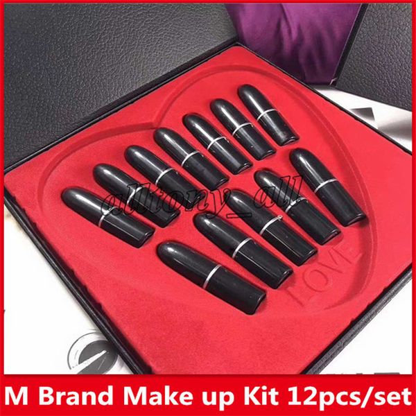 m brand matte lipstick sets lustre lipstick rouge a levres love lipstick 12pcs/set matte chili ing
m brand matte lipstick sets lustre lipstick rouge a levres love lipstick 12pcs/set matte chili ing