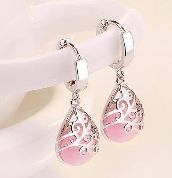 delicate pink white artificial moonstone opal hoop earrings silver color plated totem dangle earrings for women jewelry gifts
delicate pink white artificial moonstone opal hoop earrings silver color plated totem dangle earrings for women jewelry gifts