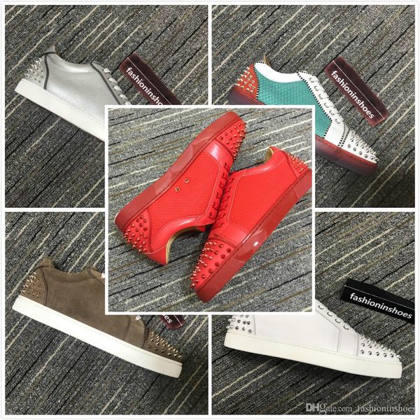 fashion ac seavaste 2 flat junior spikes orlato men's flat red bottoms low sneaker men genuine leather gz casual shoes red sole run, Black
fashion ac seavaste 2 flat junior spikes orlato men's flat red bottoms low sneaker men genuine leather gz casual shoes red sole run, Black