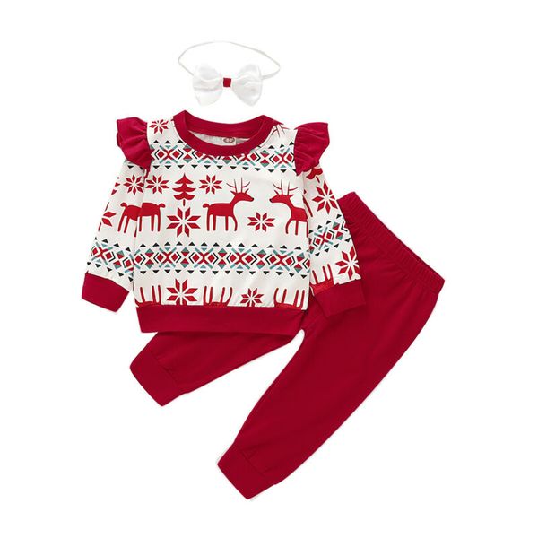 christmas toddler kids baby girls outfit long sleeve deer printed pants warm clothes 2pcs kids xmas clothing, White
christmas toddler kids baby girls outfit long sleeve deer printed pants warm clothes 2pcs kids xmas clothing, White