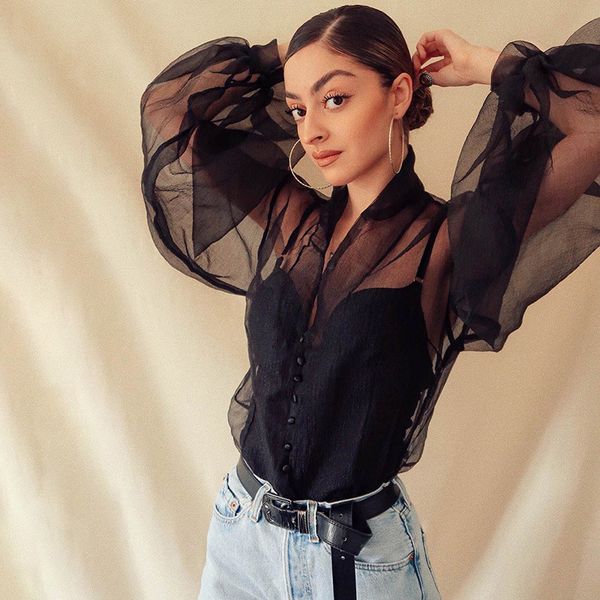 black white transparent blouse women blouses puff sleeve blusa transparente mujer bow mesh blouse femme
black white transparent blouse women blouses puff sleeve blusa transparente mujer bow mesh blouse femme