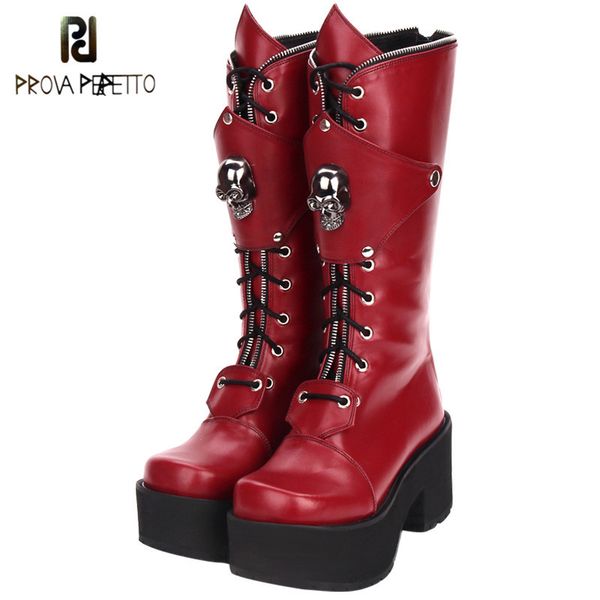 prova perfetto fashion winter women high heels platform lolita boots zipper skull punk muffin shoes female gothic high boots t200425, Black
prova perfetto fashion winter women high heels platform lolita boots zipper skull punk muffin shoes female gothic high boots t200425, Black