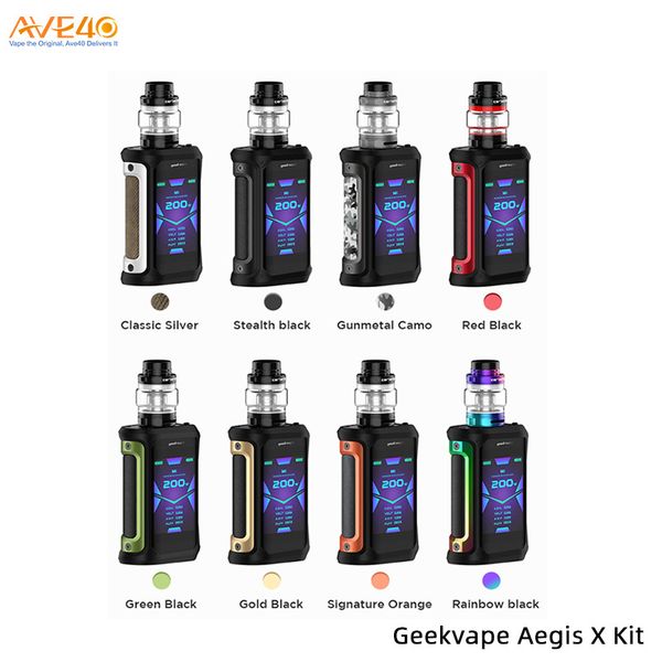 Оригинальный Geekvape Aegis X Kit 200 Вт Aegis X Mod 5.5 мл Цербер Цистерна Водонепроницаемый Испаритель v Aegis Solo
Оригинальный Geekvape Aegis X Kit 200 Вт Aegis X Mod 5.5 мл Цербер Цистерна Водонепроницаемый Испаритель v Aegis Solo