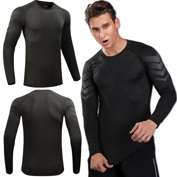 long sleeve running shirt men training sports t-shirt elastic tight jersey fitness gym workouts clothes compression men long, Black;blue
long sleeve running shirt men training sports t-shirt elastic tight jersey fitness gym workouts clothes compression men long, Black;blue