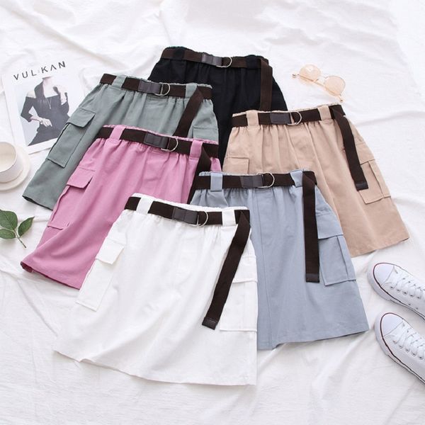 summer skirt 2020 new all-match skirt high waist mini women slim casual tooling with belted cotton skirts womens, Black
summer skirt 2020 new all-match skirt high waist mini women slim casual tooling with belted cotton skirts womens, Black