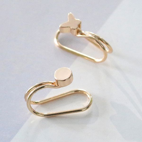 1pc stainless steel double hoop ear cuff clip on clip earring tragus cartilage non piercing closure ringsgeometric no piercing, Silver
1pc stainless steel double hoop ear cuff clip on clip earring tragus cartilage non piercing closure ringsgeometric no piercing, Silver