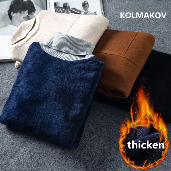 kolmakov 2019 winter men's sweaters mens sweater turtleneck knitted pullovers thicken soft wool men sweater 038, White;black
kolmakov 2019 winter men's sweaters mens sweater turtleneck knitted pullovers thicken soft wool men sweater 038, White;black