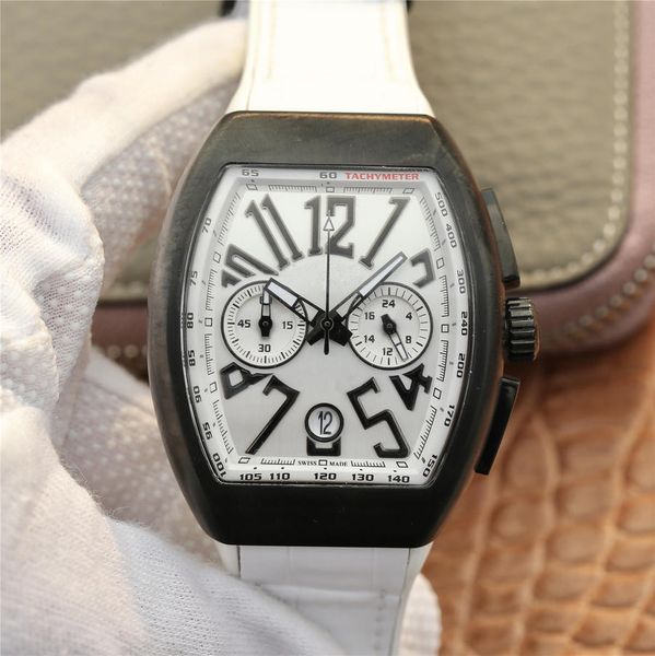 abf v45 montre de luxe белый циферблат силиконовый ремешок для часов с многофункциональным vk кварцевым механизмом часы дизайнерские часы, Slivery;brown
abf v45 montre de luxe белый циферблат силиконовый ремешок для часов с многофункциональным vk кварцевым механизмом часы дизайнерские часы, Slivery;brown