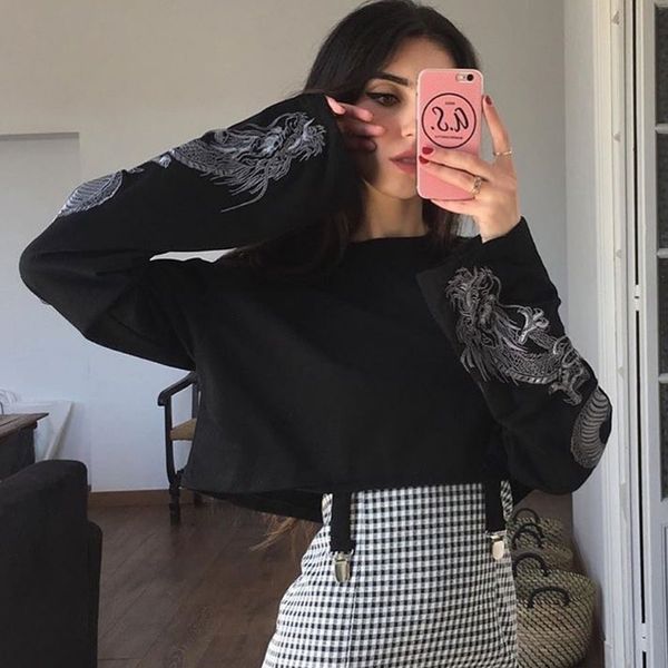 designer womens hoodies new arrival brand fleeces womens fashion short hoody with printed sleeve casual style size s- wholesales, Black
designer womens hoodies new arrival brand fleeces womens fashion short hoody with printed sleeve casual style size s- wholesales, Black