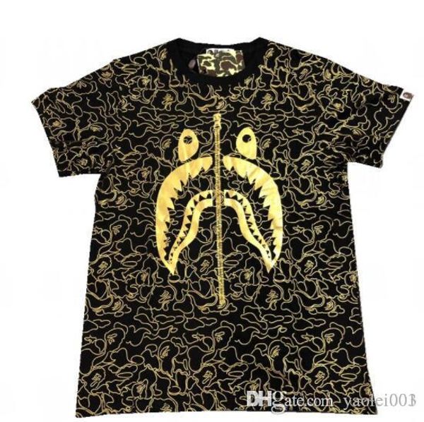 new hello shark foreign trade men's tide brand youth round neck casual bronze cotton short sleeve t-shirt, White;black
new hello shark foreign trade men's tide brand youth round neck casual bronze cotton short sleeve t-shirt, White;black
