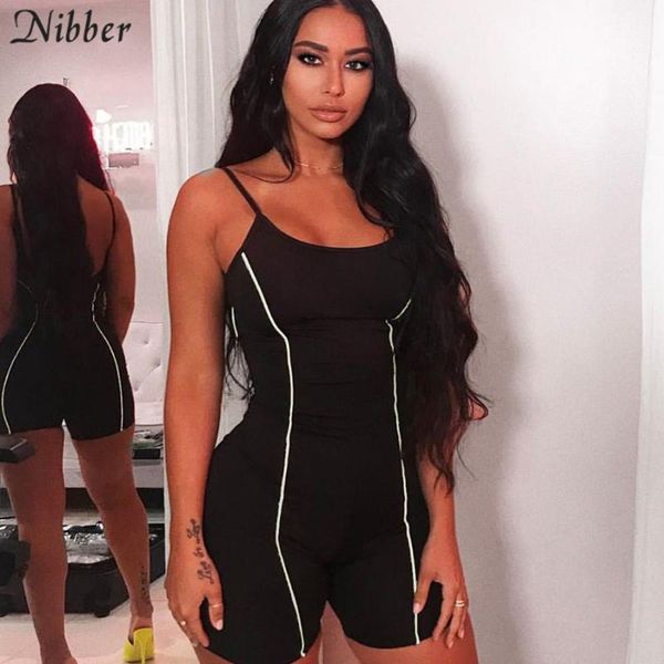 summer neon color reflective sleeveless playsuit 2019 fashion basic black elastic casual ladies bodysuit jogging suit sportswear, Black;white
summer neon color reflective sleeveless playsuit 2019 fashion basic black elastic casual ladies bodysuit jogging suit sportswear, Black;white