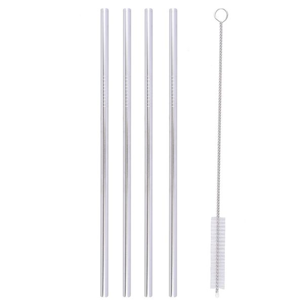 4 pcs straight stainless steel drinking straws reusable straws with 1cleaner brush set for tumbler cups bar access
4 pcs straight stainless steel drinking straws reusable straws with 1cleaner brush set for tumbler cups bar access