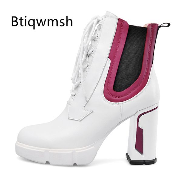 2019 ankle boots women round toe mixed color patchwork square high heel boots ladies fashion, Black
2019 ankle boots women round toe mixed color patchwork square high heel boots ladies fashion, Black