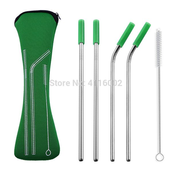 100 sets 4pcs/set reusable stainless steel straws with silicone tips with clean brush & cloth bag wedding party straw
100 sets 4pcs/set reusable stainless steel straws with silicone tips with clean brush & cloth bag wedding party straw