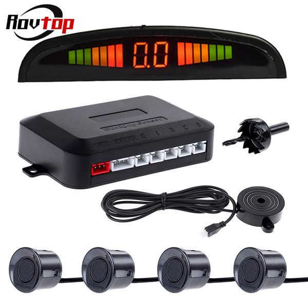 rovcar buzzer led dispaly parking sensor system kit 4 sensors 22mm for car reverse backup radar monitor detector system
rovcar buzzer led dispaly parking sensor system kit 4 sensors 22mm for car reverse backup radar monitor detector system