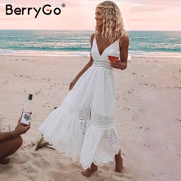 berrygo white pearls women summer dress 2019 hollow out embroidery maxi cotton dresses evening party long ladies vestidos, Black;pink
berrygo white pearls women summer dress 2019 hollow out embroidery maxi cotton dresses evening party long ladies vestidos, Black;pink
