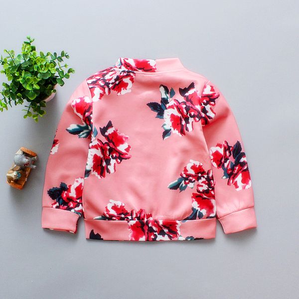 kids' coat spring and autumn girls big flower jacket children printed casual baseball uniform, Blue;gray
kids' coat spring and autumn girls big flower jacket children printed casual baseball uniform, Blue;gray