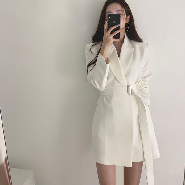 vintage white lace up women blazer notch-neck loose women jacket elegant outerwear 2019 autumn full sleeve female blazers jacket, White;black
vintage white lace up women blazer notch-neck loose women jacket elegant outerwear 2019 autumn full sleeve female blazers jacket, White;black