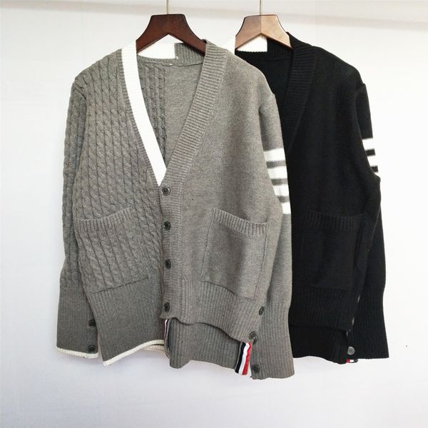 preppy cardigan sweater for women 2019 autumn/winter thick v-neck asymmetrical contrast color tb knit short loose coat, White;black
preppy cardigan sweater for women 2019 autumn/winter thick v-neck asymmetrical contrast color tb knit short loose coat, White;black