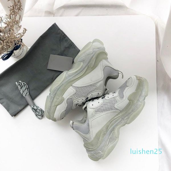 women men luxury dad casual shoes crystal bottom triple-s leisure shoes sneakers for men vintage old grandpa trainer chaussures l25, Black
women men luxury dad casual shoes crystal bottom triple-s leisure shoes sneakers for men vintage old grandpa trainer chaussures l25, Black