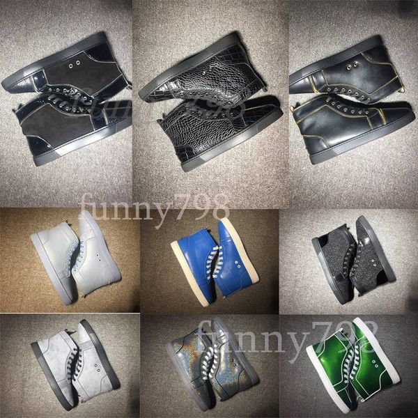 new brand men women red bottom 19ss spike sock platform donna spikes bottoms party personality high leather studded designer shoes sneakers, Black
new brand men women red bottom 19ss spike sock platform donna spikes bottoms party personality high leather studded designer shoes sneakers, Black
