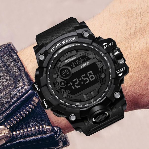 2019 new luxury mens digital led watch digital date alarm waterproof sport men outdoor electronic watch clock reloj hombre q4, Slivery;brown
2019 new luxury mens digital led watch digital date alarm waterproof sport men outdoor electronic watch clock reloj hombre q4, Slivery;brown