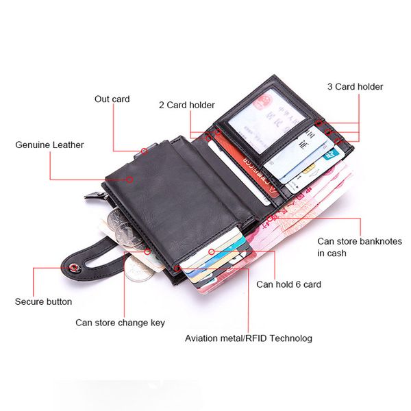 smart wallets mens leather trifold wallet black vintage short male purses with coin pocket walet vallet, Red;black
smart wallets mens leather trifold wallet black vintage short male purses with coin pocket walet vallet, Red;black