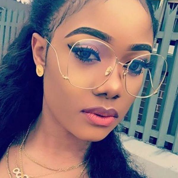 new metal frame classic clear glasses gold frame vintage sunglass women men optical aviation eyeglass transparent clear lens, White;black
new metal frame classic clear glasses gold frame vintage sunglass women men optical aviation eyeglass transparent clear lens, White;black
