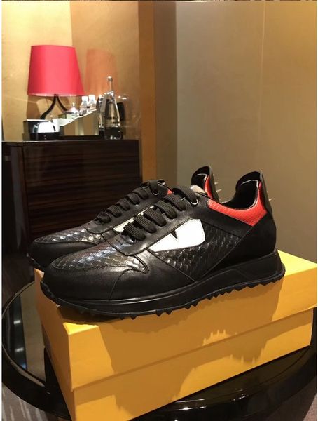 2018 fd luxury brands fun fur designer sneaker shoes genuine leather gift mens women racer sports casual bo, Black
2018 fd luxury brands fun fur designer sneaker shoes genuine leather gift mens women racer sports casual bo, Black