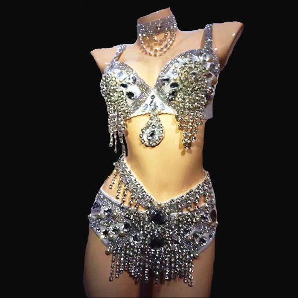 rhinestone sequins body suits costumes women silver bra short clothing set female singer dj ds dance stage wear bikini suit, Black;red
rhinestone sequins body suits costumes women silver bra short clothing set female singer dj ds dance stage wear bikini suit, Black;red