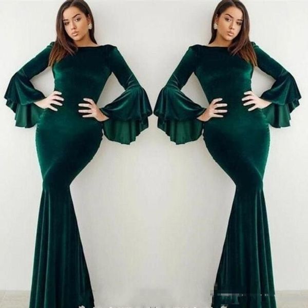 formal dark green velvet evening dresses flare poet long sleeves mermaid arabic celebrity gowns prom dresses custom made, Black;red
formal dark green velvet evening dresses flare poet long sleeves mermaid arabic celebrity gowns prom dresses custom made, Black;red