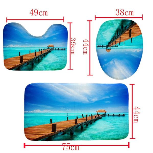 4pcs home bathroom decor set small bridge pattern toilet seat cover bath mat set+waterproof shower curtain bathroom sinks
4pcs home bathroom decor set small bridge pattern toilet seat cover bath mat set+waterproof shower curtain bathroom sinks