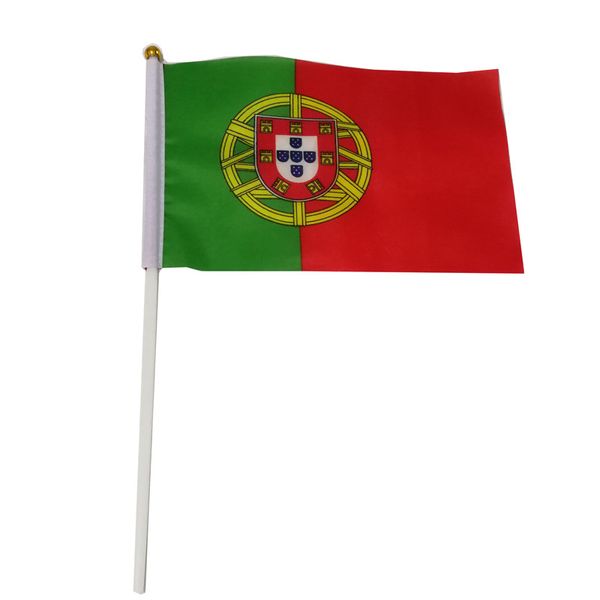 portugal flag 21x14 cm polyester hand waving flags portugal country banner with plastic flagpoles
portugal flag 21x14 cm polyester hand waving flags portugal country banner with plastic flagpoles