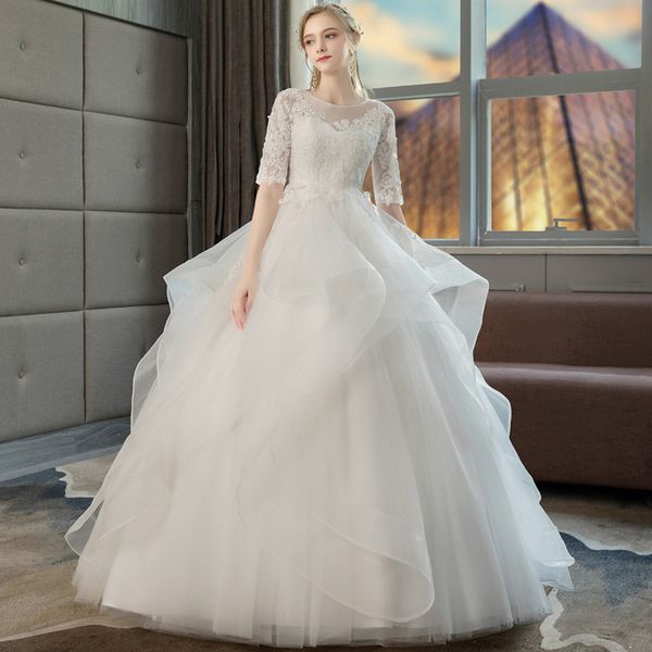 manufacturers direct sales of new high-waist bride wedding dress bride' main dress, White
manufacturers direct sales of new high-waist bride wedding dress bride' main dress, White