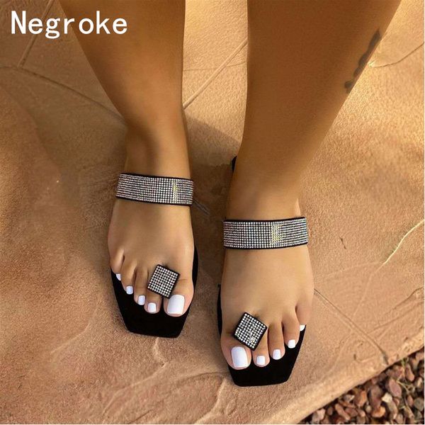 slippers women shoes summer sandals beach rhinestone flat slippers outside slides zapatos de mujer shining crystal ladies shoes, Black
slippers women shoes summer sandals beach rhinestone flat slippers outside slides zapatos de mujer shining crystal ladies shoes, Black