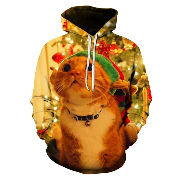 men's hoodies & sweatshirts christmas series cute pet cat 3d digital printing autumn men loose pullover couple casual long-sleeved hood, Black
men's hoodies & sweatshirts christmas series cute pet cat 3d digital printing autumn men loose pullover couple casual long-sleeved hood, Black