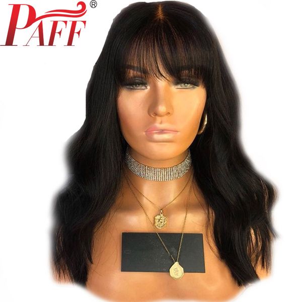 paff 360 lace frontal human hair wigs with bangs body wave brazilian wigs remy natural color bleached knots, Black;brown
paff 360 lace frontal human hair wigs with bangs body wave brazilian wigs remy natural color bleached knots, Black;brown