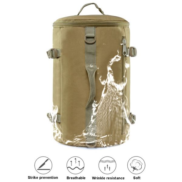 outdoor waterproof sports camping backpack packable lightweight climbing hiking barrel backpack sports duffel bag