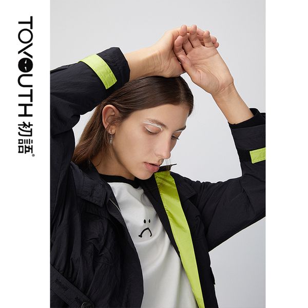 toyouth 2020 spring fashion loose office ladies workwear long trench coats hit color black green long sleeve outerwear trench, Tan;black
toyouth 2020 spring fashion loose office ladies workwear long trench coats hit color black green long sleeve outerwear trench, Tan;black