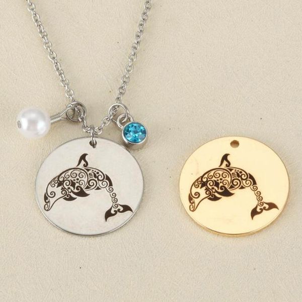 stainless steel silver round dolphins necklace pearl pendant crystal necklace fashion jewelry for women jewelry gifts
stainless steel silver round dolphins necklace pearl pendant crystal necklace fashion jewelry for women jewelry gifts