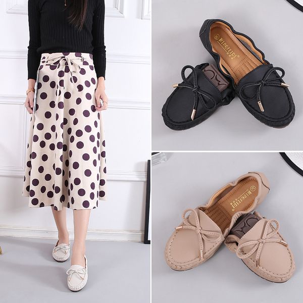 2020 ballet flats slip-on solid cow split leather flat shoes woman moccasin soft bowtie flats loafers mother casual boat, Black
2020 ballet flats slip-on solid cow split leather flat shoes woman moccasin soft bowtie flats loafers mother casual boat, Black