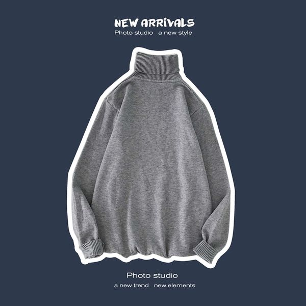 2019 men's solid color fashion coats woollen knitting loose turtleneck keep warm cashmere sweater elastic clothes size s-2xl, White;black
2019 men's solid color fashion coats woollen knitting loose turtleneck keep warm cashmere sweater elastic clothes size s-2xl, White;black