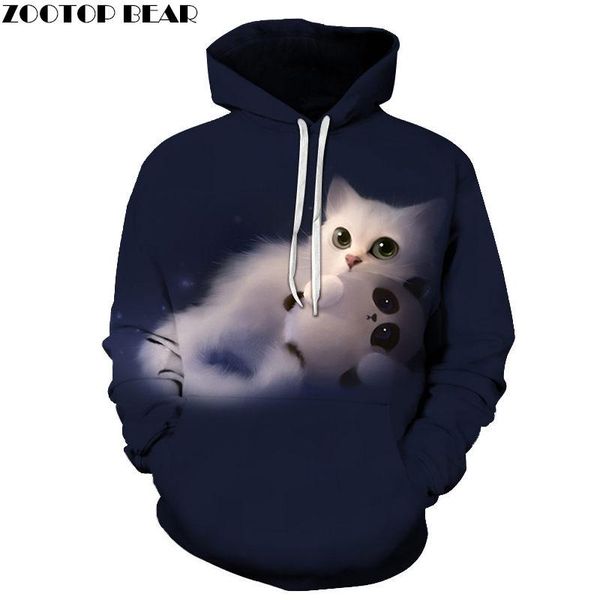 white cat&panda 3d printed hoodie men women sweatshirt hooded tracksuits fashion pullover hoody streetwear spring coat dropship, Black
white cat&panda 3d printed hoodie men women sweatshirt hooded tracksuits fashion pullover hoody streetwear spring coat dropship, Black